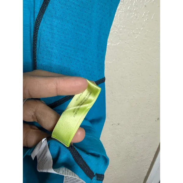 Icebreaker GT 150 Ultralite Merino Wool Half Zip Cycling Top Women’s M Blue - Image 10