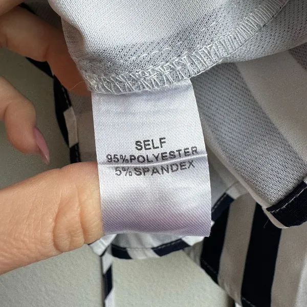 Anthropologie Savanna Jane Babydoll Top Women’s Small Striped Long Sleeve Boho - Image 5