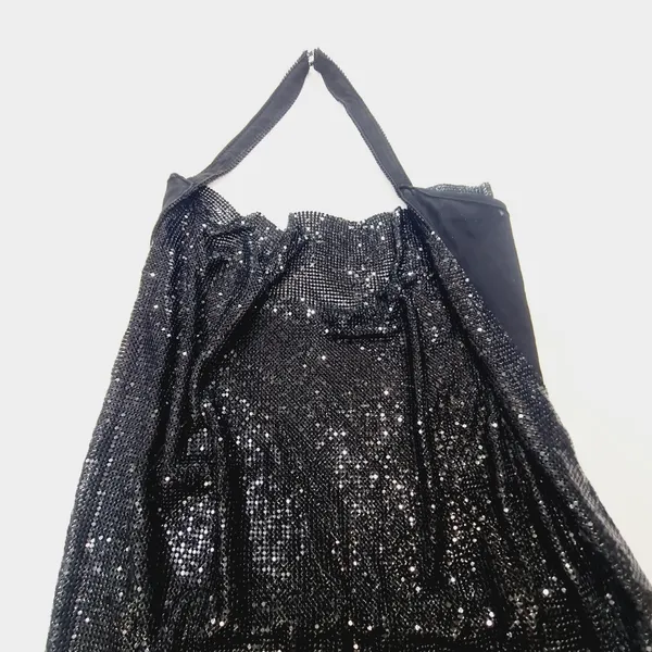 Superdown Caity Drape Dress in Black - Image 4