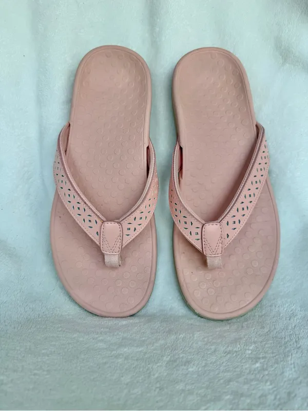 Vionic Pink Women's Perforated Strap Flip Flop Sandals Size 9 - Image 2