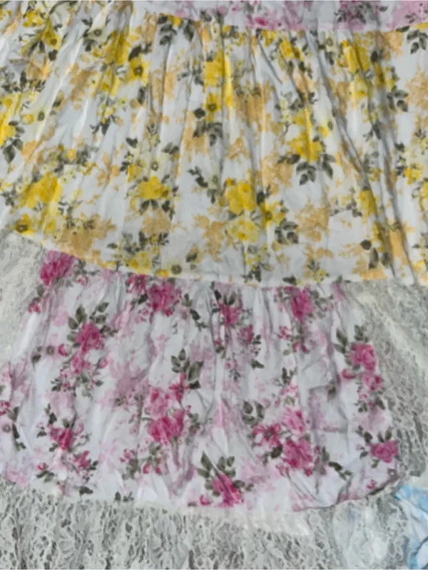 Floral Tiered Lace Maxi Dress - Image 4