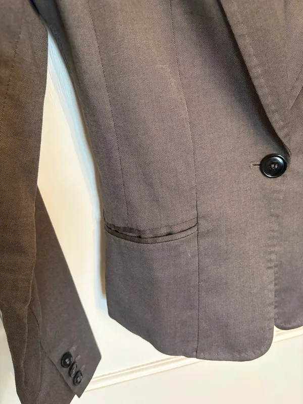 H&M Gray Blazer Jacket - Image 4