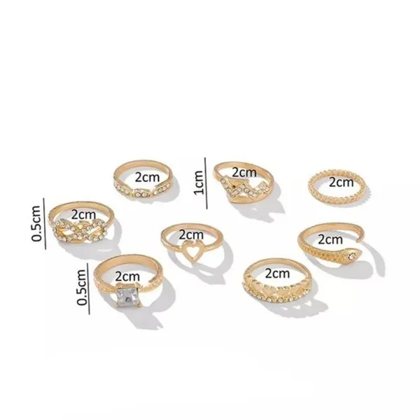 3/$30 💛 Boho Ring Set Gold - Image 3