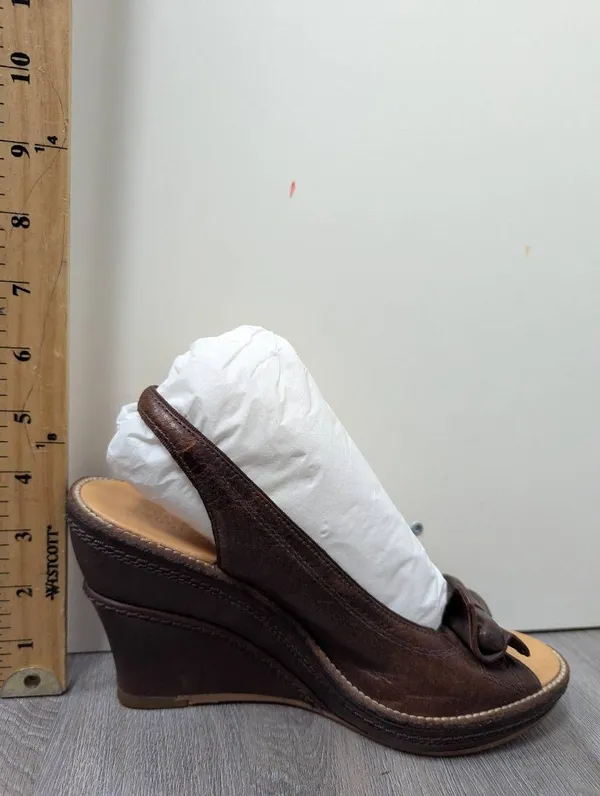 Timberland boot company Marge peep toe slingback wedged sandals size 7 - Image 8