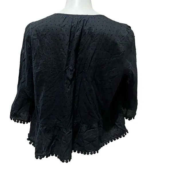 Madewell black short sleeve blouse - Image 6