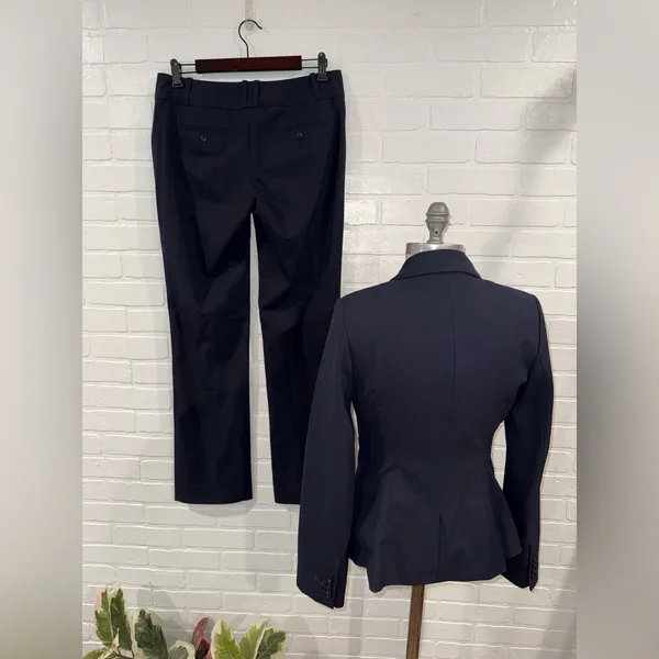 New With Tags The Limited Navy Blazer & Pants Set The Limited The Drew Fit Pants - Image 3