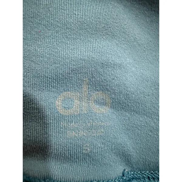 Alo Yoga Women Teal Blue Moto High Waist‎ Mesh Quilted Crop Leggings Size S - Image 5