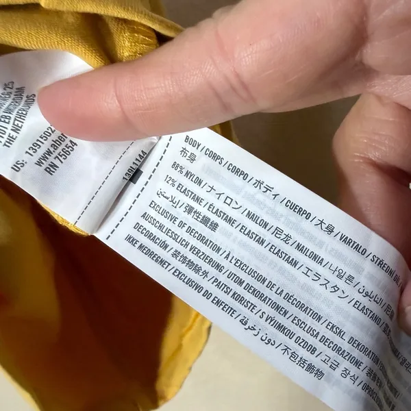 Abercrombie & Fitch Soft A&F Collection Mustard Yellow Cropped Tank Top Small - Image 4