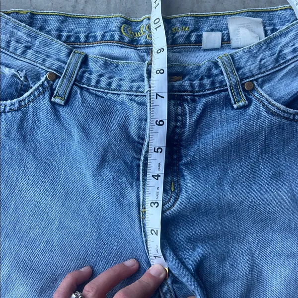 Vtg Y2K Cruel Girl Women's‎ Jeans Size 6 LONG Blue Denim Bootcut + - Image 5