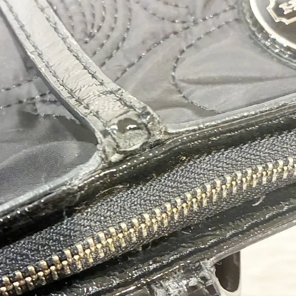 COACH Black STRIPE‎ STITCHED NYLON TOTE—E1276- F17668 - Image 3