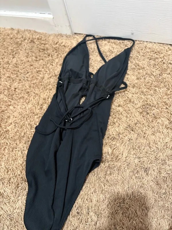Black Swim One-Piece - Image 2