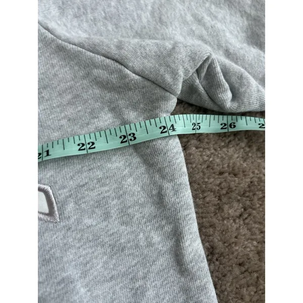 PARKE Mockneck Varsity Heritage Sweatshirt Gray Logo Pullover Size S/M - Image 3