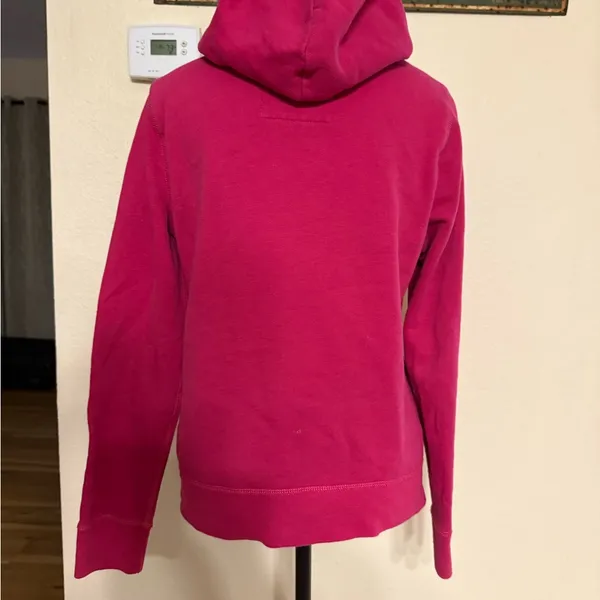 VTG Hollister Hoodie Sweatshirt Womens Embroidered Pink Long Sleeve Pullover Y2K - Image 3