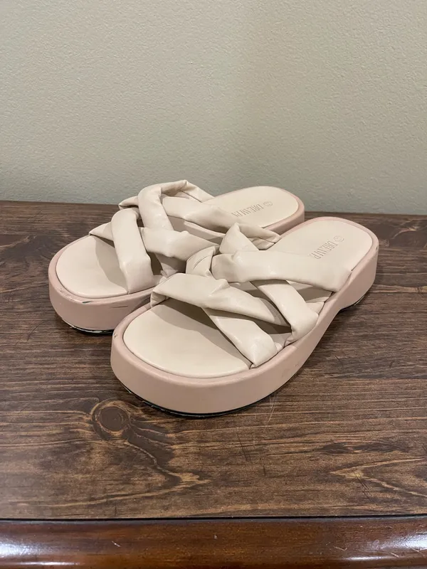 Dream pairs chunky platform sandals Tan Size 8.5 - Image 6