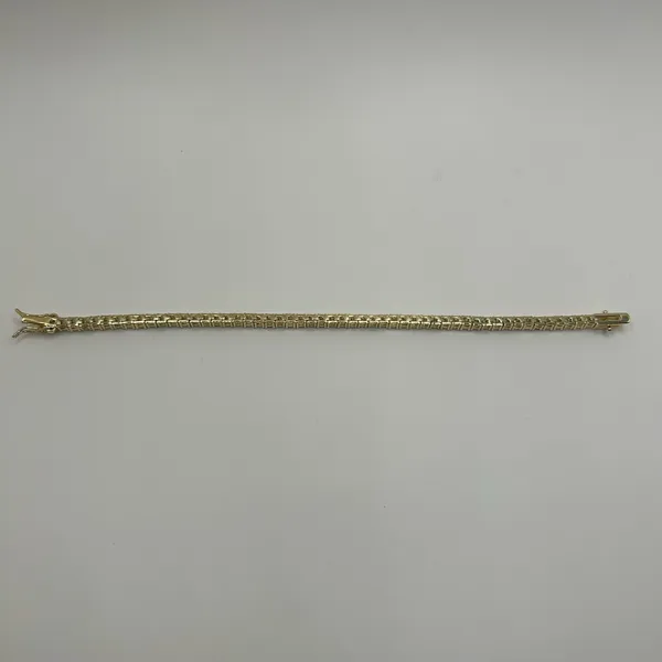 Orly Jewels Moissanite Tennis Bracelet Gold 3mm 7 Inch Brand New VVS1 Crazy Shine No Pass - Image 3