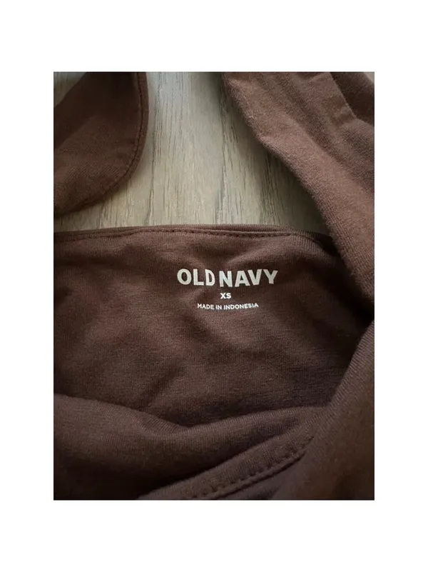 Old Navy Brown Square Neck Bodysuit Women XS - Image 3