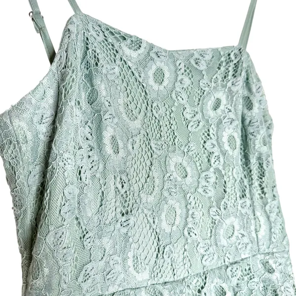 Lulus Floral Lace Sleeveless Tiered Maxi Dress Small Fairycore Coquette Formal - Image 3