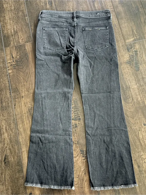 Pilcro High Rise Flare Jeans - Faded Black - Image 2