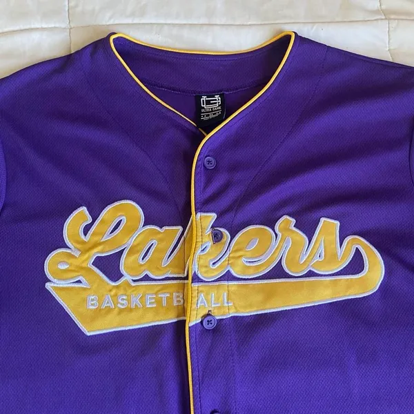 Aeropostale Lakers Button-Up Jersey - Image 4