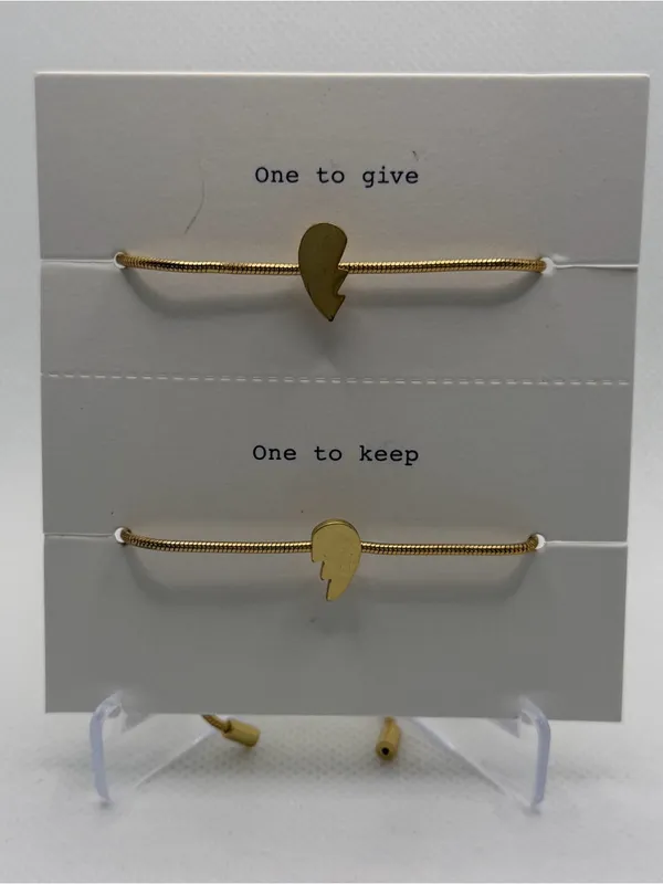 Madewell Friendship Chain Bracelet Set in vintage gold NEW - Image 2