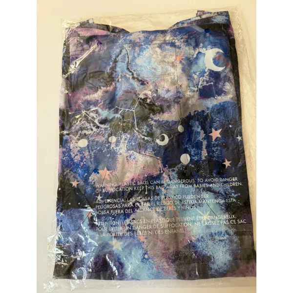 Koi Lite Lucky Scrub Top M Galaxy Burst NWT Performance Stretch 1015PR44 - Image 3