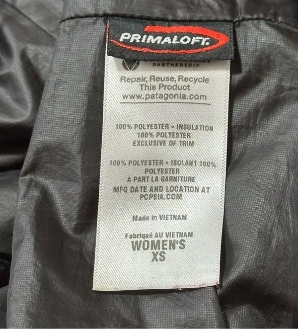 Patagonia Women’s Size XS Black Nano Puff Quilted Full Zip Jacket - Image 7