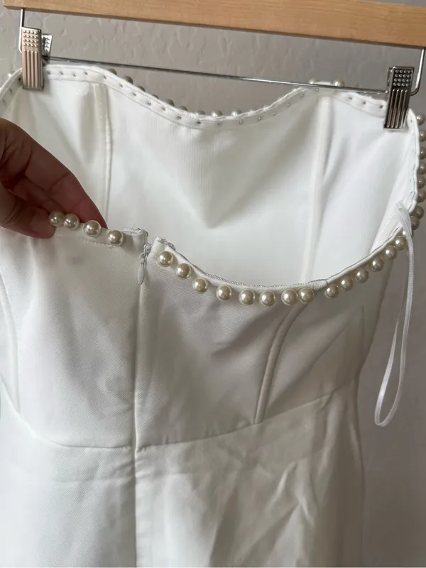 Altar'd State White Strapless Mini Dress - Image 7