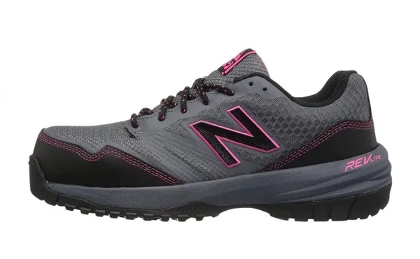NWT New Balance Women's 589 ESD Composite Toe Work Shoes Grey/Pink - Image 2