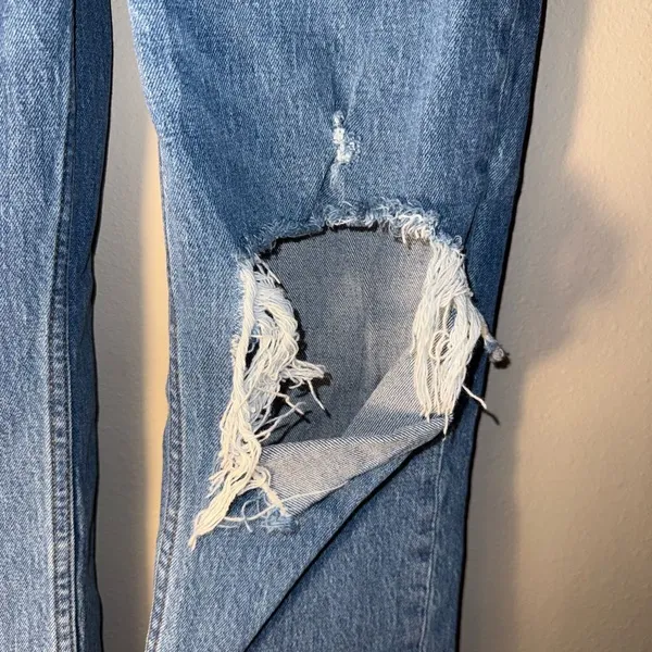 Abercrombie & fitch curve love 90’s straight ultra high rise jeans 6/28 Short #7 - Image 2
