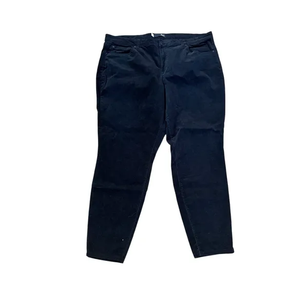 KUT From the Kloth Diana Skinny Corduroy Pants Stretch Black Plus Size 22W‎ - Image 2