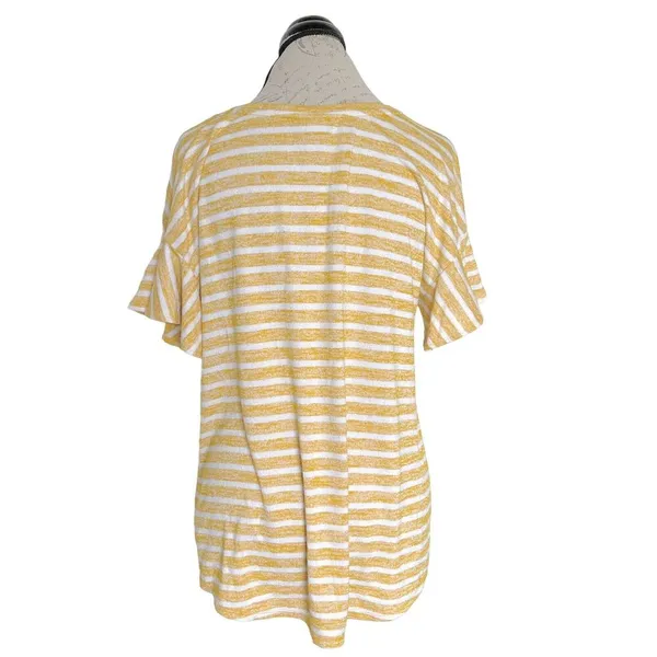 A New Day Blouse Striped Short Sleeve - Image 3