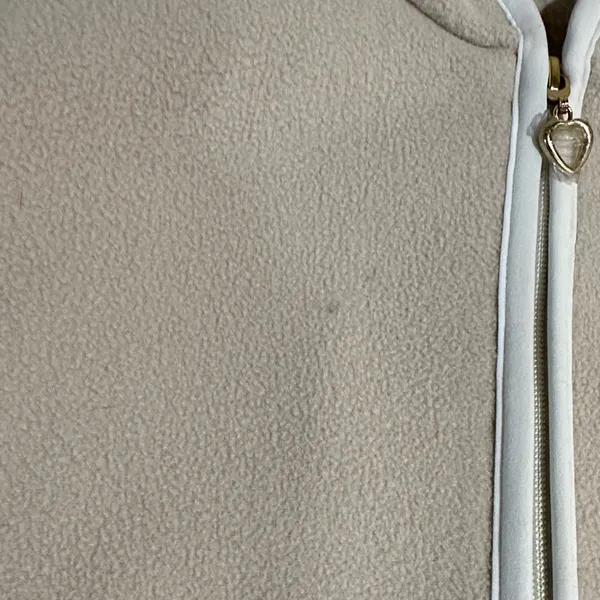 Susan Graver Size XS Beige Sleeveless Fleece Vest - Image 6