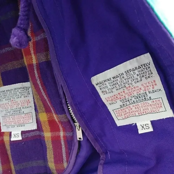Vintage Towne by London Fog Green & Purple Jacket - Image 6