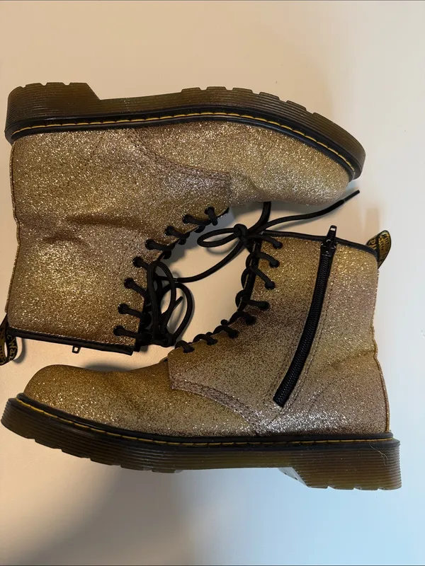 Dr. Martens Gold Delaney Glitter Boot sz 7 - Image 6