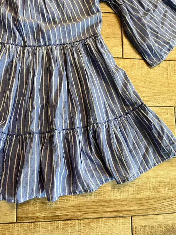 Womens Free People Blue Mini Stripe Dress - XS - Image 4