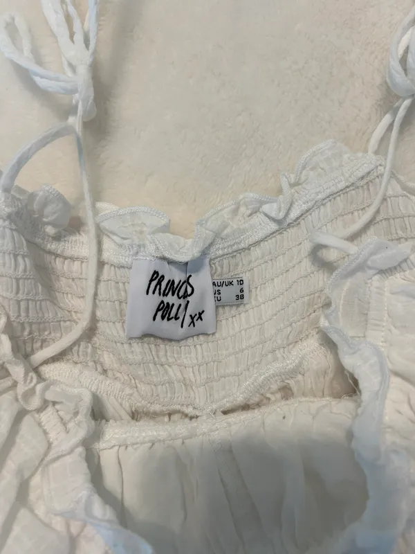 Princess Polly White Tank Top - Image 3