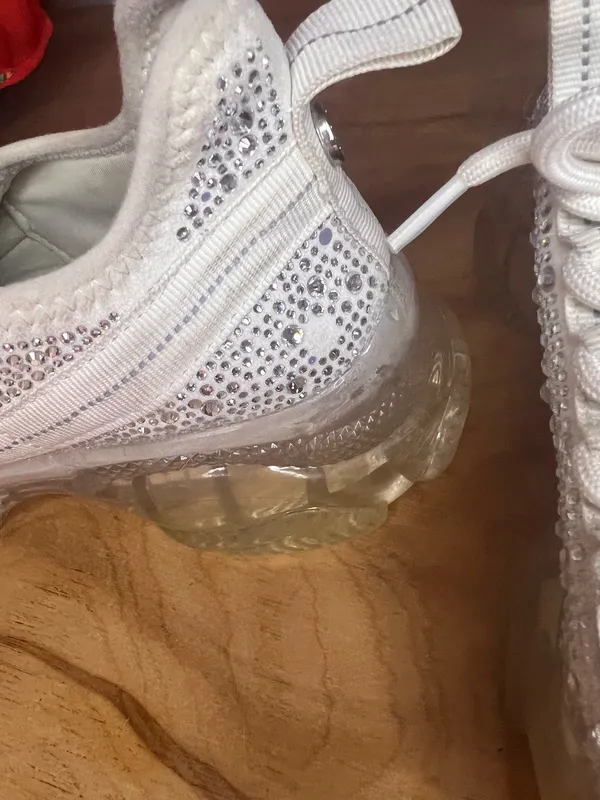 Steve Madden Maxima White Rhinestones Sneakers - Image 8
