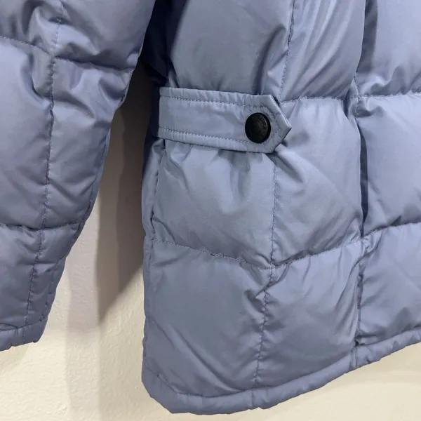 Eddie Bauer‎ Goose Down Weatheredge Puffer Jacket Womens Large Periwinkle Zip-Up - Image 5