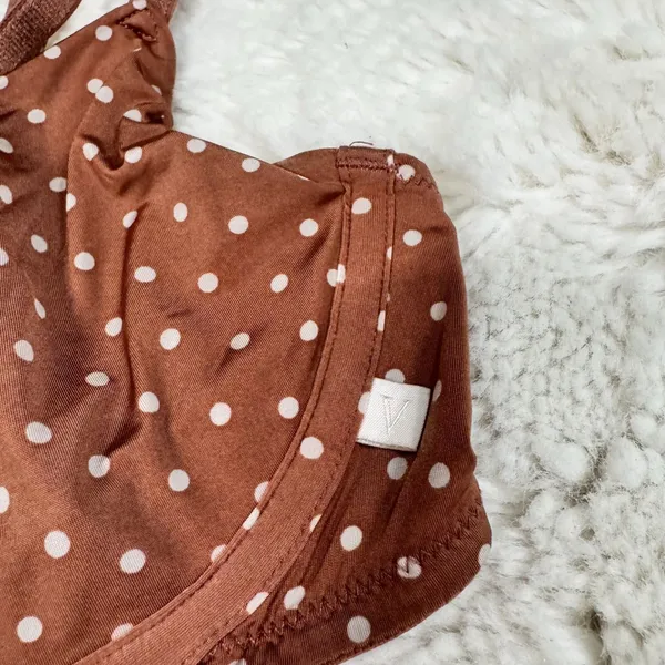 Victoria’s Secret Brown Polka Dot Bralette 34B - Image 3