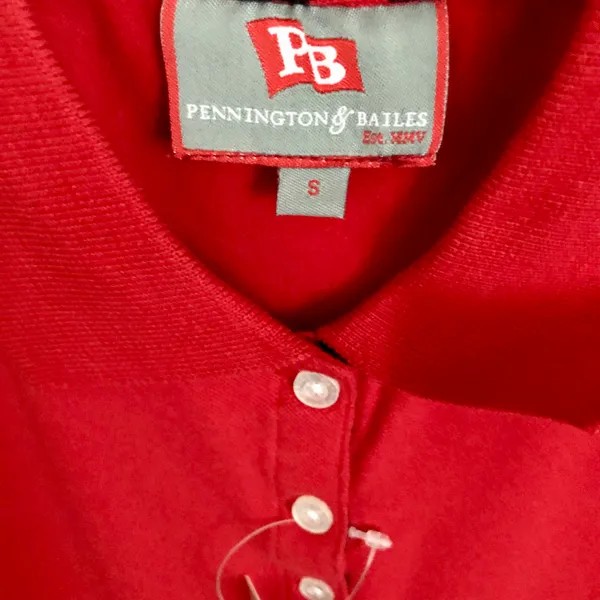 Polo Pennington & Bailes Red Work/School Uniform Shirt Size S NWT - Image 4