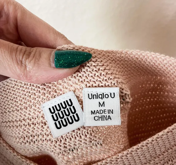 Uniqlo | Baby Pink U Cotton V Neck Camisole - Image 5
