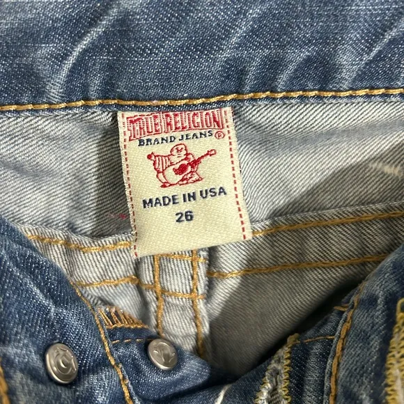 True Religion Blue Straight Legged Jeans‎ - Image 3