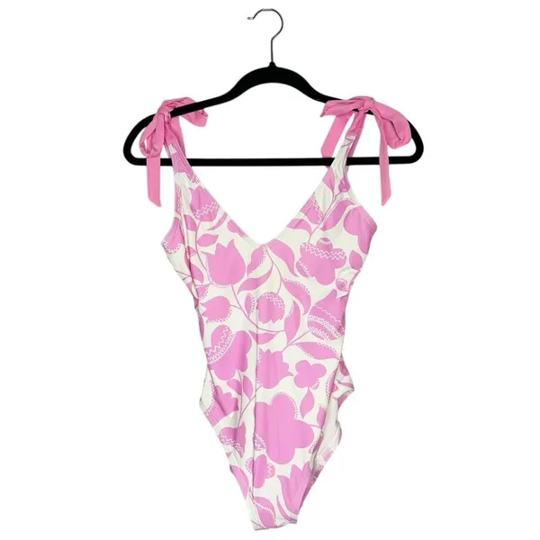 Kate Spade Floral One Piece Swimsuit Women's Pink Size XS X-Small - Image 2