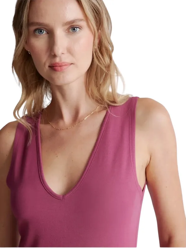 NWT Quince French Terry Modal Jumpsuit Rose Stretchy Size Small - Image 6