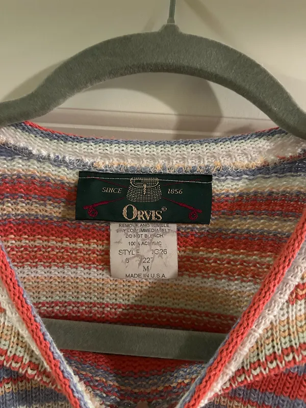 Orvis striped short sleeve sweater - Image 2
