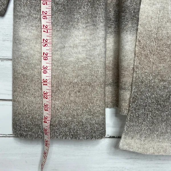 Maurices Neutral Ombre Open Front Cardigan Sweater Size Large - Image 7