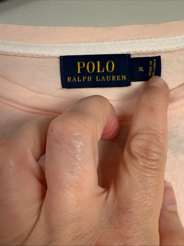 Ralph Lauren Peach Crewneck Long Sleeve Tee pajama size extra large - Image 3