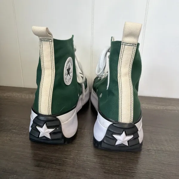 Converse Run Star Hike Hi‎ Top Platform Sneakers M9 W10.5 Court Green - Image 4