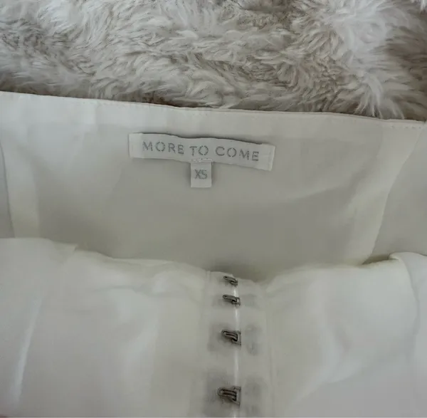 More to Come Revolve Classic White Square-Neck Camisole with Front Tie - Image 4