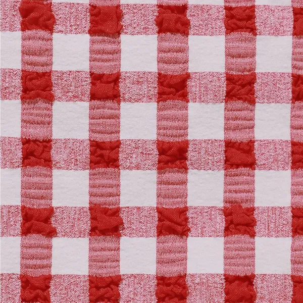 BERLOOK Red Plaid Ruched Bikini Bottom ONLY 42 Size XS - Image 9